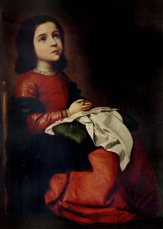 Francisco de Zurbaran The Adolescence of the Virgin Spain oil painting art